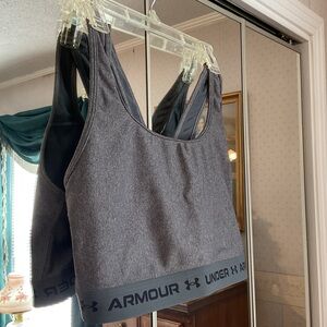 UNDER ARMOUR MID CROSSBODY SPORTS BRA SIZE 3X 
NEW WITHOUT TAGS,  CHARCOAL